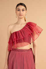 Pink One Shoulder Glam SetDSC00993