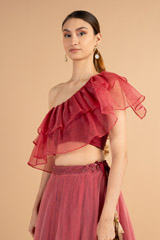 Pink One Shoulder Glam SetDSC00994