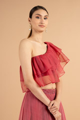 Pink One Shoulder Glam SetDSC00998