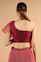 Pink One Shoulder Glam SetDSC01001