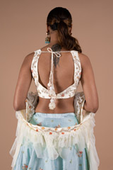 Mint Raw Silk LehengaDSC08800