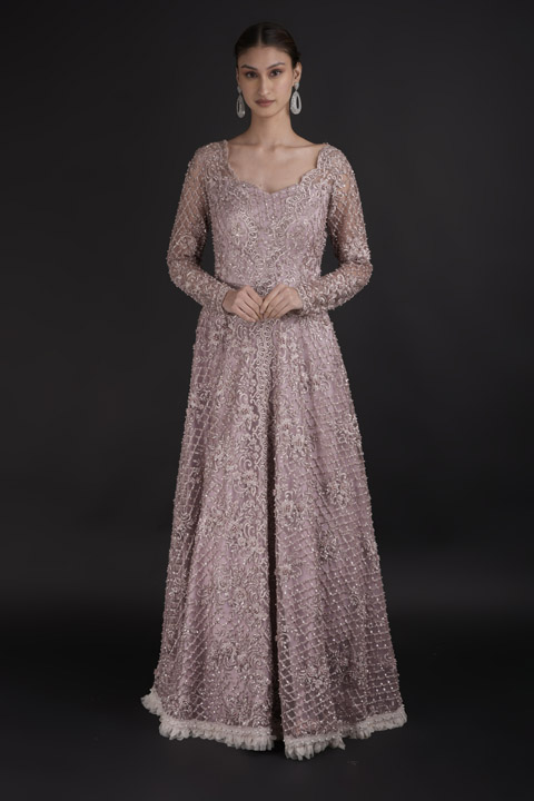 Draped in Lilac Gown