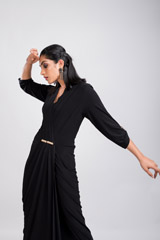 Black Drape Jersey Gown_DSC4099-Edit