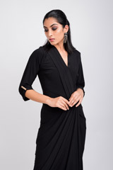 Black Drape Jersey Gown_DSC4103-Edit
