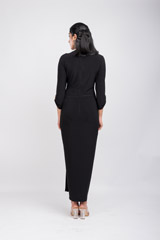 Black Drape Jersey Gown_DSC4107-Edit