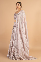 Lilac Crystal Katdana LehengaDSC01095