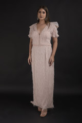 Nude Ruffle Gown861_video