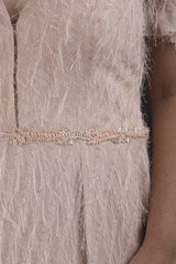 Nude Ruffle Gown_DTR1296