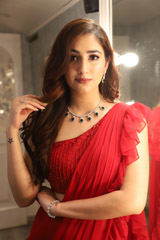 One Shoulder Ruffle Saree8