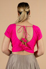 Pink Solid BlouseDSC07186