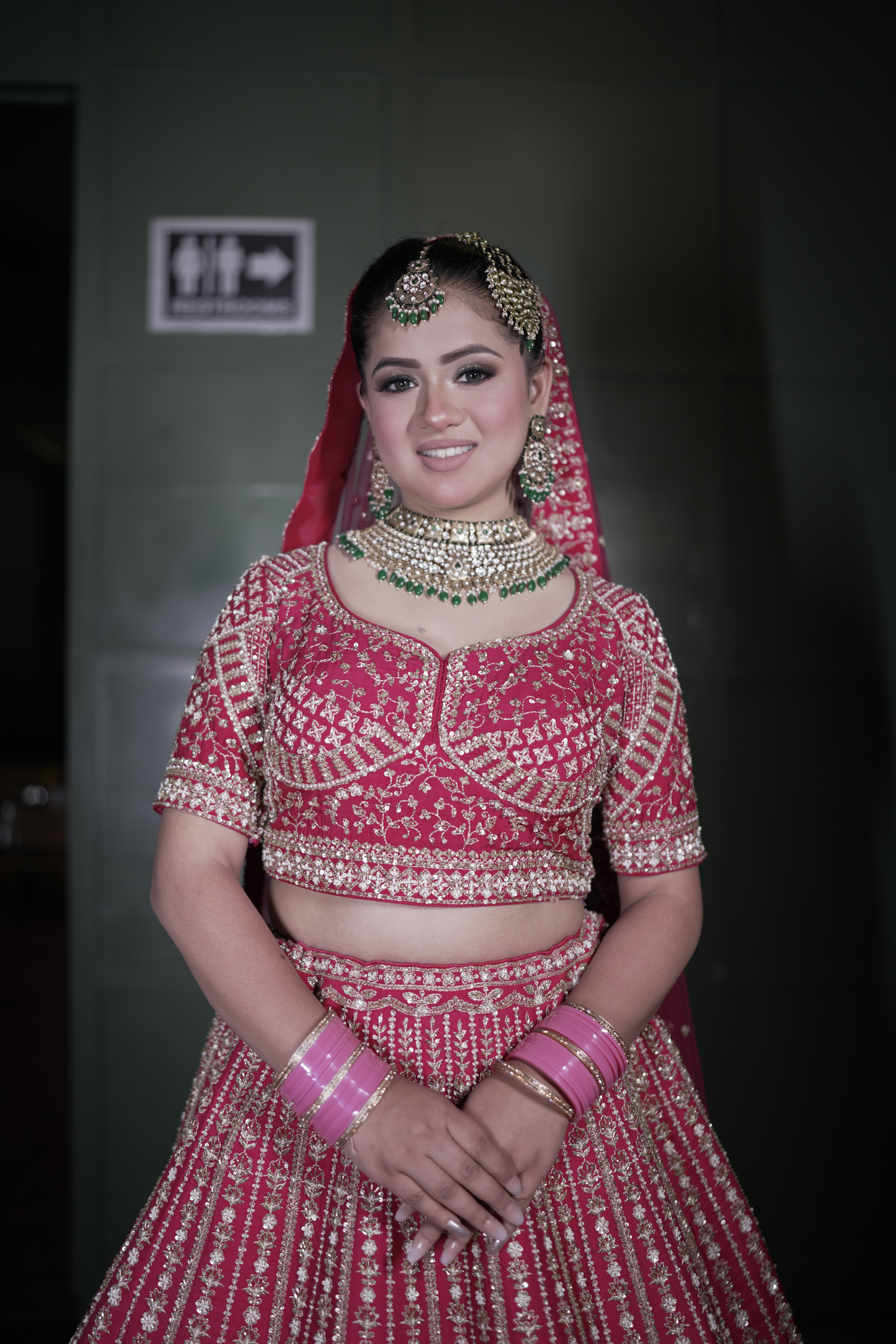 Rani Pink Bridal Lehenga Set3