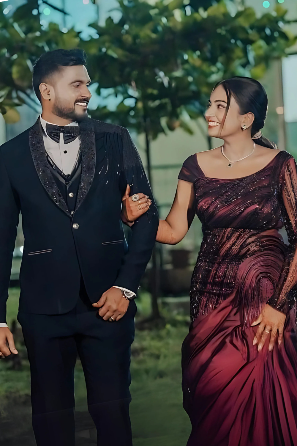 Deep Purple Mermaid Gown4