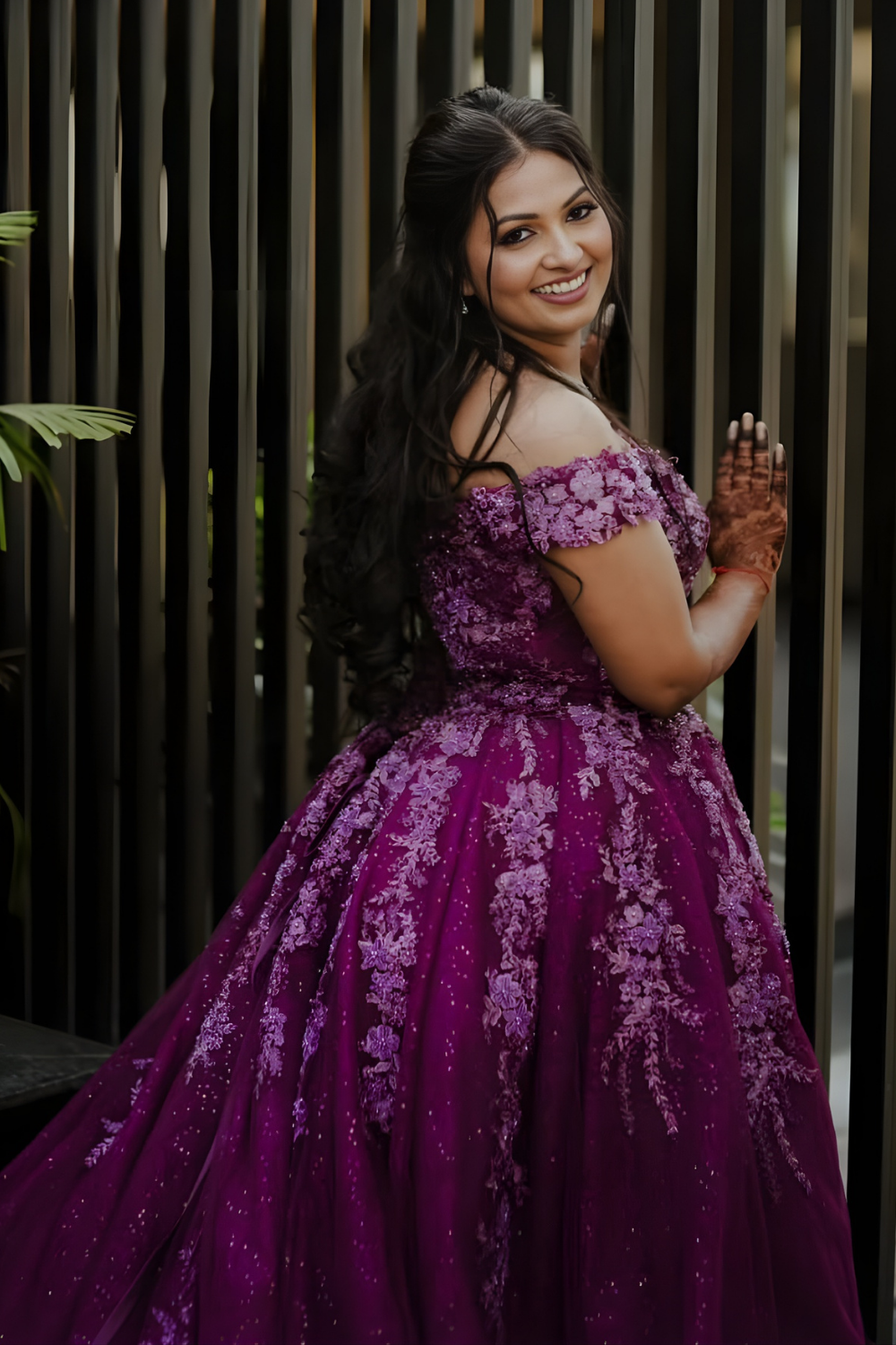 Violet Bloom Couture Ball Gown11