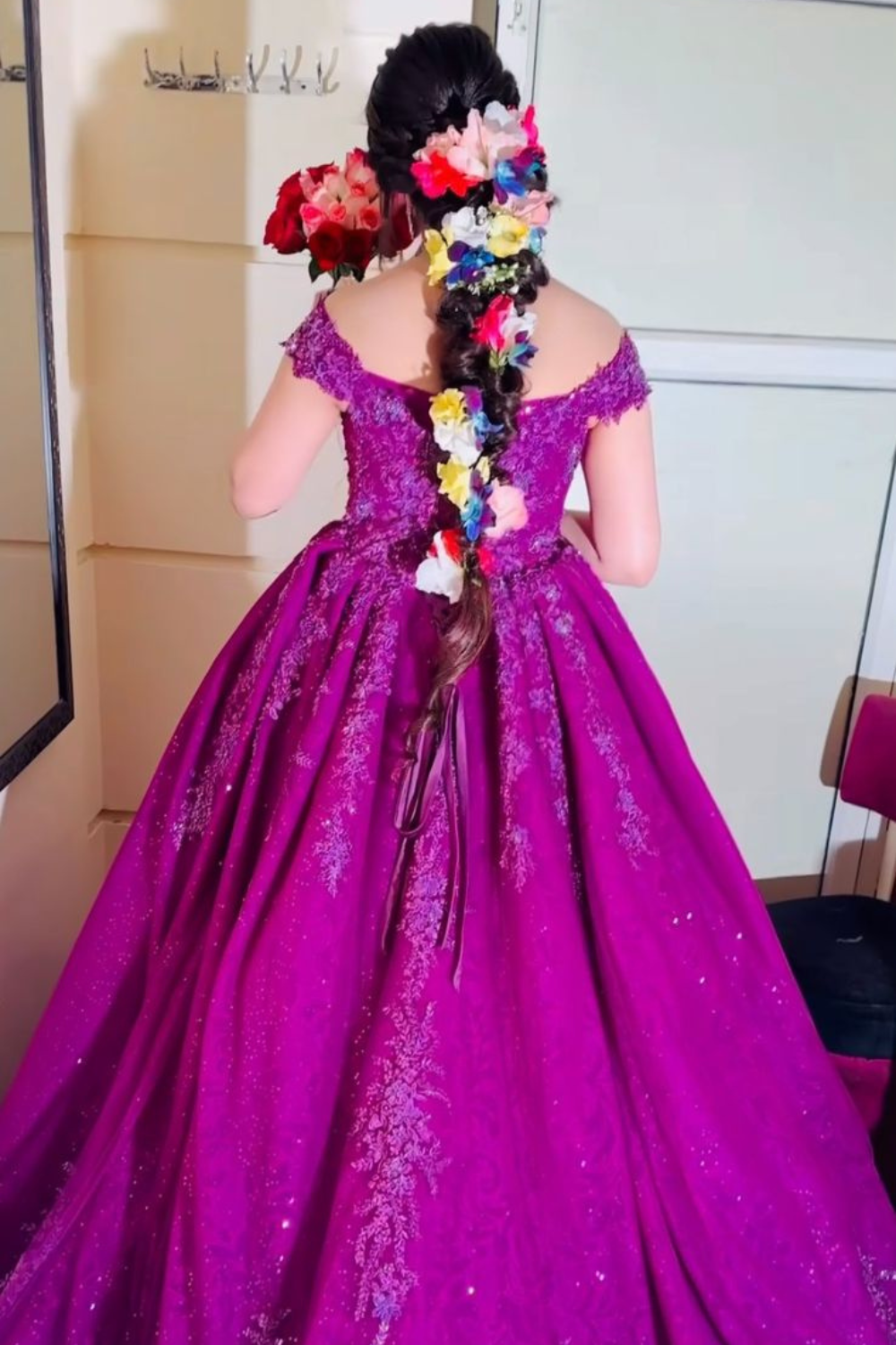 Violet Bloom Couture Ball Gown3