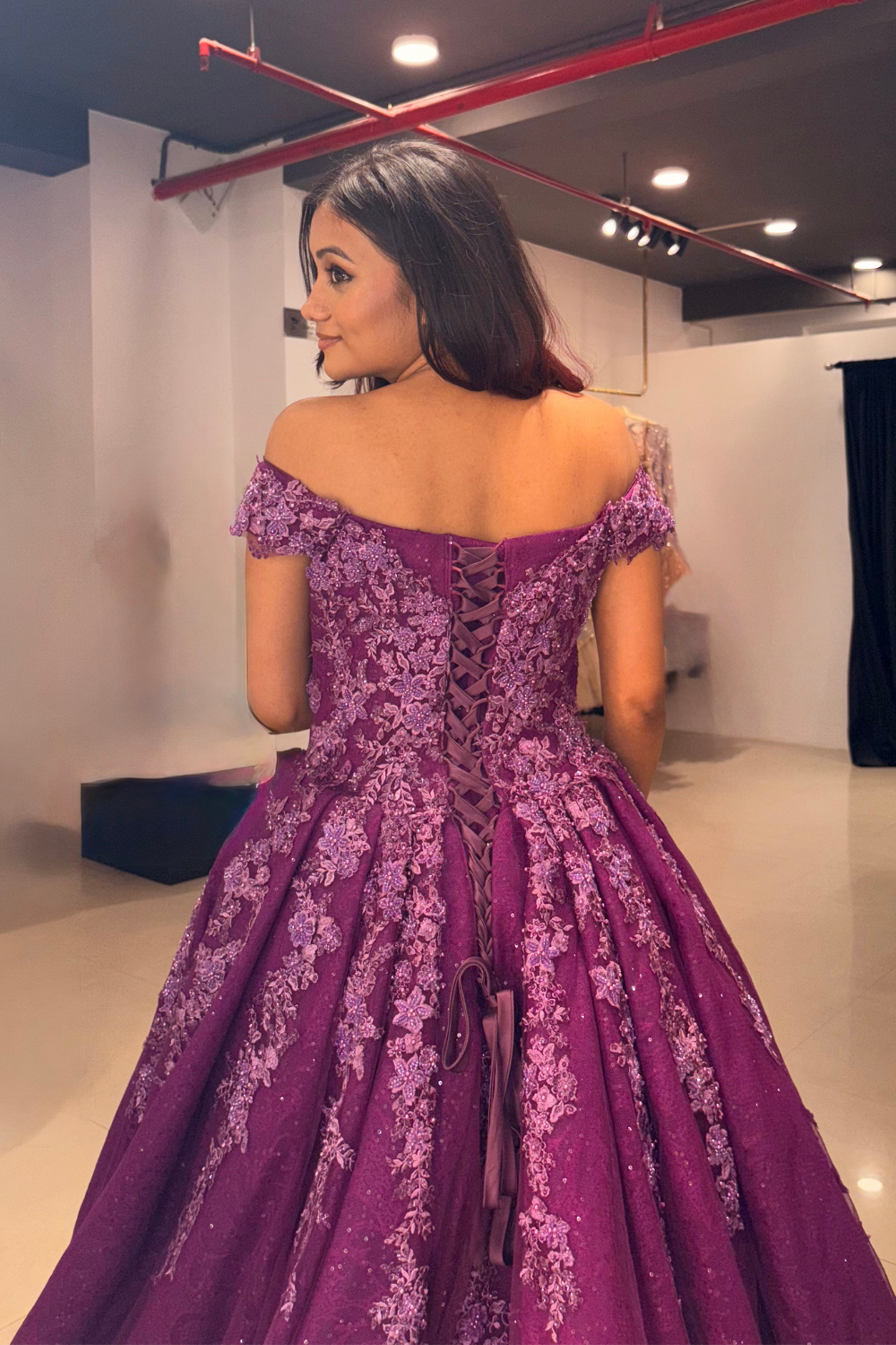 Violet Bloom Couture Ball Gown7
