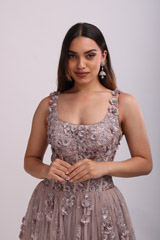 Lilac Sleeveless Corset GownIMG_7475