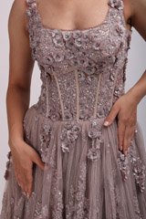 Lilac Sleeveless Corset GownIMG_7485
