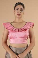 Pink Ruffled Blouse