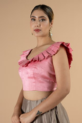 Pink Ruffled BlouseDSC06997