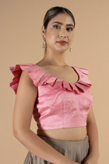 Pink Ruffled BlouseDSC06998