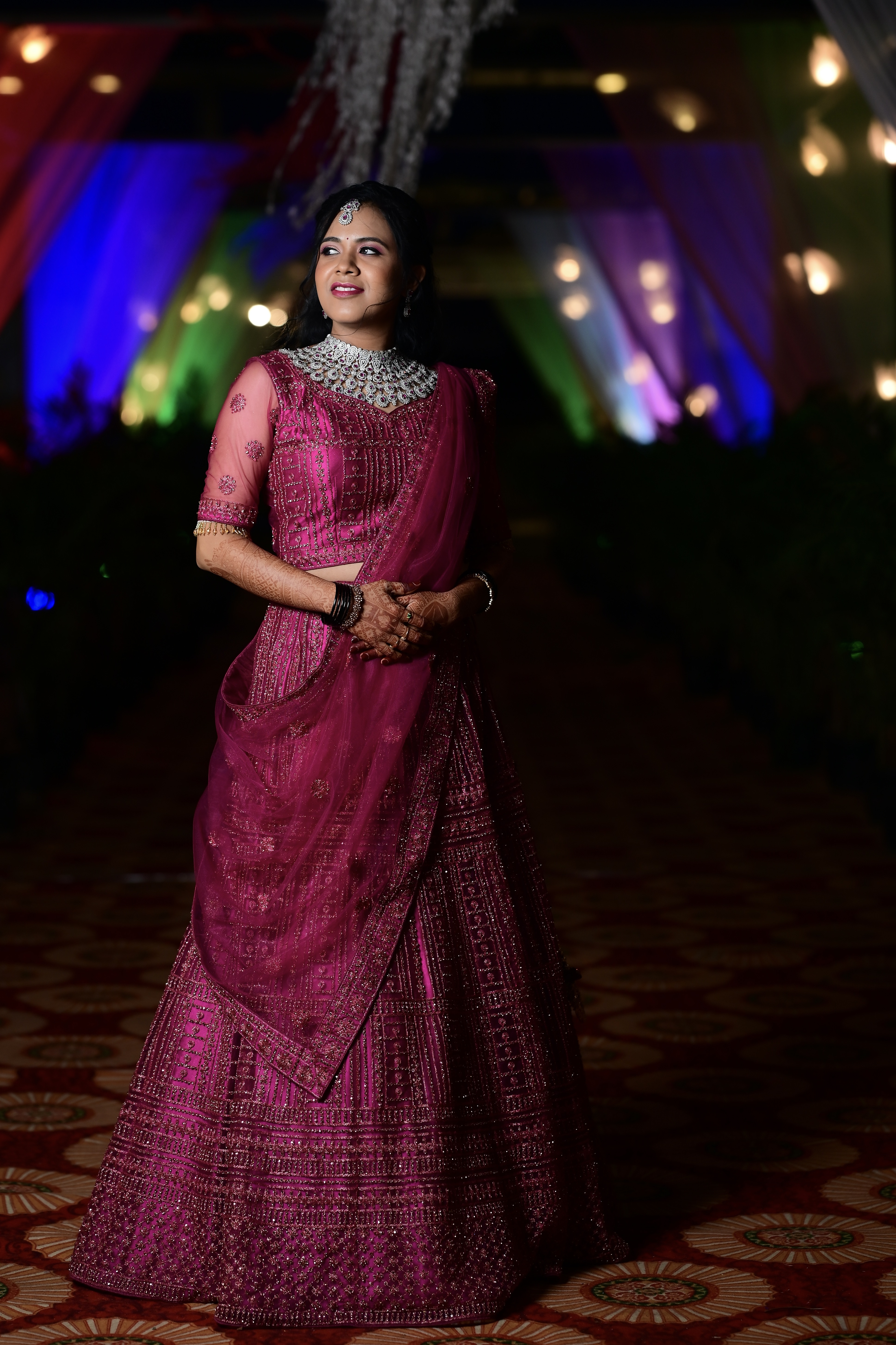 Dark Magenta Lehenga Set2