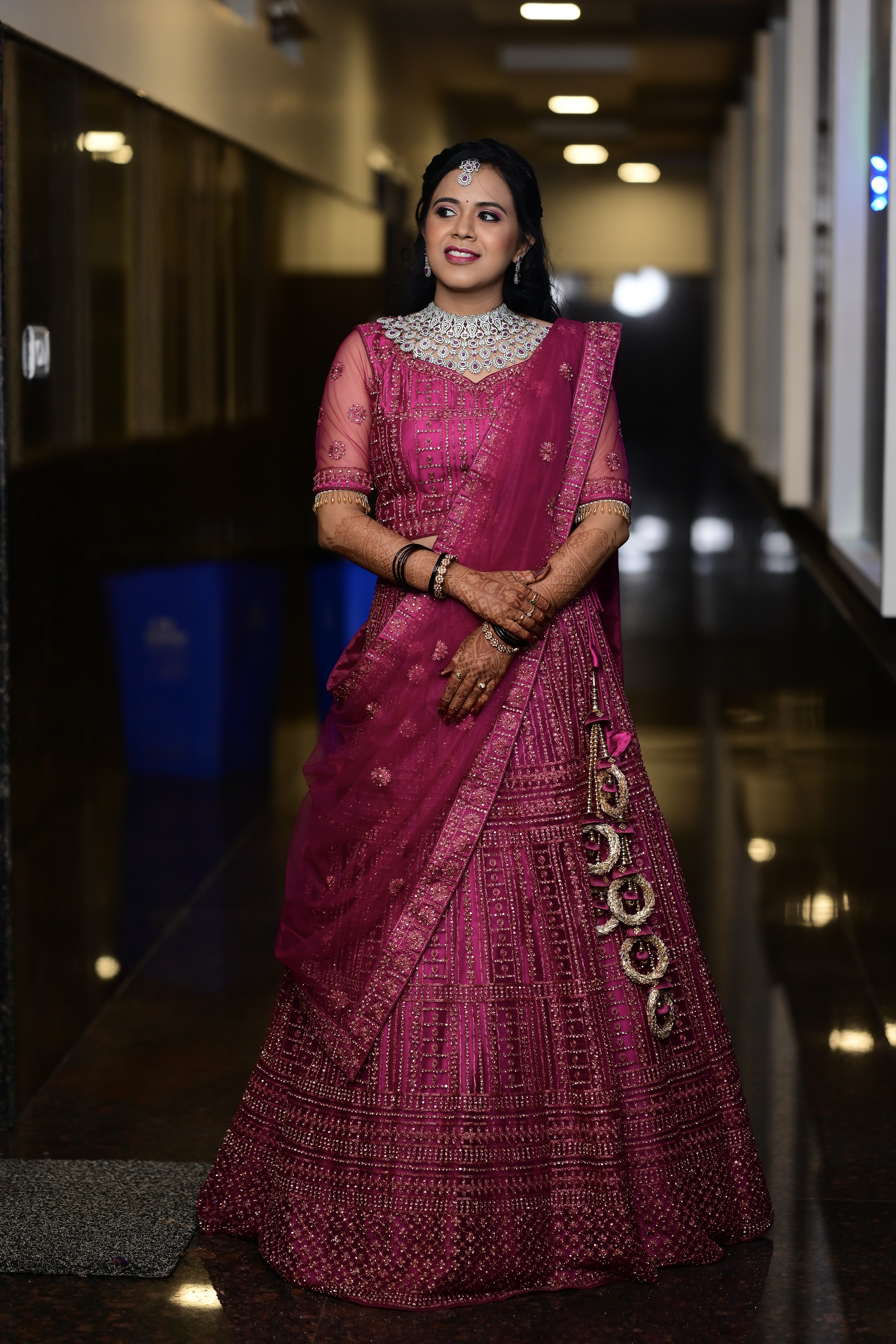 Dark Magenta Lehenga Set3