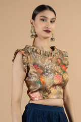 Floral Ruffled BlouseDSC06844