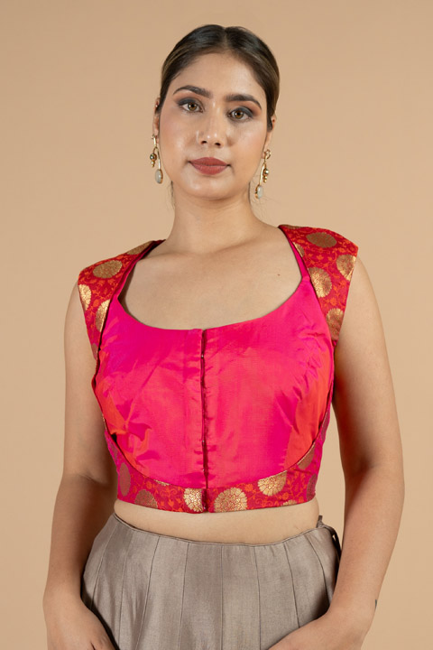 Pink Sleeveless Blouse