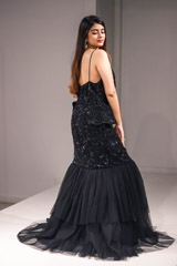 Black Mermaid Gown