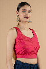 Maroon Sleeveless BlouseDSC06853