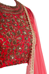 Pink Sequin Embellished Lehenga6