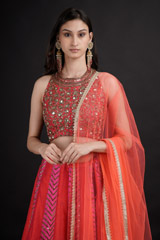 Pink Sequin Embellished Lehenga_DSC6417