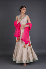 Ghee Cheetah Work LehengaIMG_6119