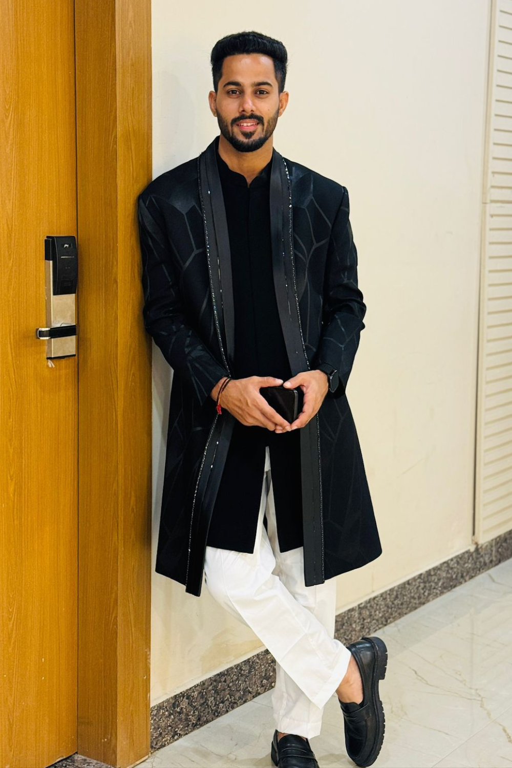 Black Indo Western Set