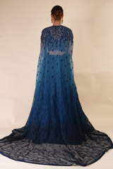 Midnight Blue Embellished LehengaDSC06016