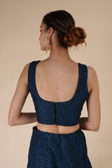 Midnight Blue Embellished LehengaDSC06017