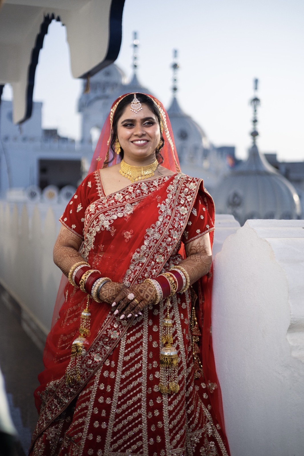 Cherry Red Traditional Lehenga
