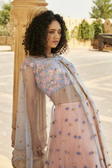 Rose Quartz Tulle Lehenga3