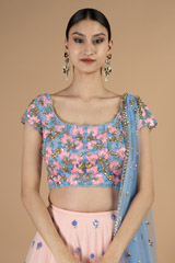 Rose Quartz Tulle LehengaDSC08785