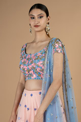 Rose Quartz Tulle LehengaDSC08788