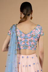 Rose Quartz Tulle LehengaDSC08792