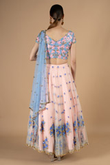 Rose Quartz Tulle LehengaDSC08793