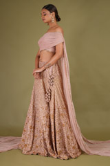 Old Rose Embroidered LehengaDSC07070