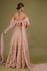 Old Rose Embroidered LehengaDSC07074