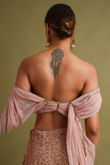 Old Rose Embroidered LehengaDSC07075