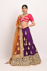Red Embellished LehengaDSC_3233