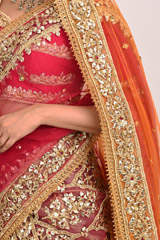 Red Embellished LehengaDSC_3288