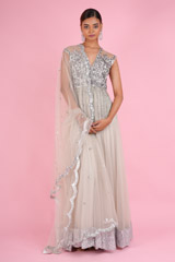 Silver Tassel AnarkaliDSC07100