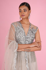 Silver Tassel AnarkaliDSC07106