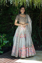 Light Grey Zardosi Lehenga1